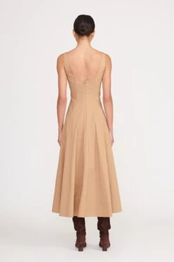 WELLS DRESS | CAMEL -Staud Store wells dress camel 4 web 40967554 18b6 4e98 b95a fd16768c0c61