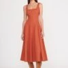 WELLS DRESS | SPICE 1 WELLS DRESS | SPICE -Staud Store wells dress spice 2 web d6b60177 51d0 491f ade8 89e56c980ba8