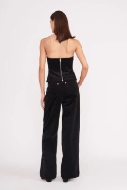 WOODGRAIN TOP | BLACK -Staud Store woodgrain top black 2 5f9e2f3f 20b7 4086 b437 d6a102271efc