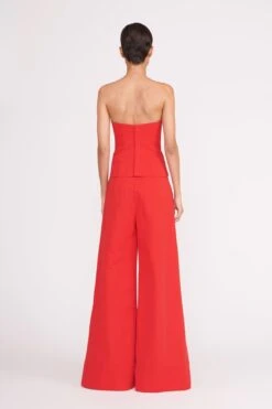 WOODGRAIN TOP | POINSETTIA -Staud Store woodgrain top ruby 2 8dbf2bf4 231e 4bff 8b04 7828145d3da7